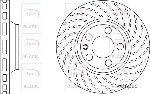 APEC DSK2311B - Гальмівний диск autocars.com.ua