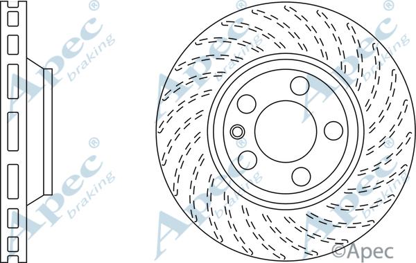 APEC DSK2311 - Гальмівний диск autocars.com.ua