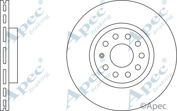 APEC DSK2338 - Гальмівний диск autocars.com.ua