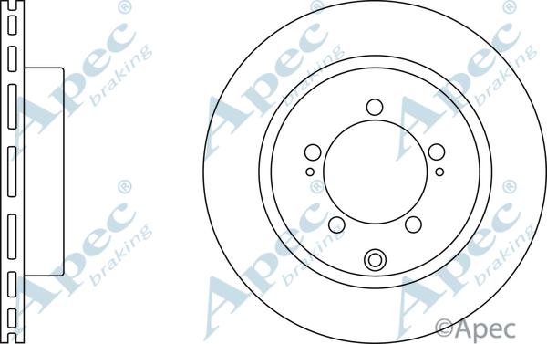 APEC DSK2369 - Гальмівний диск autocars.com.ua