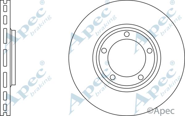 APEC DSK2375 - Гальмівний диск autocars.com.ua