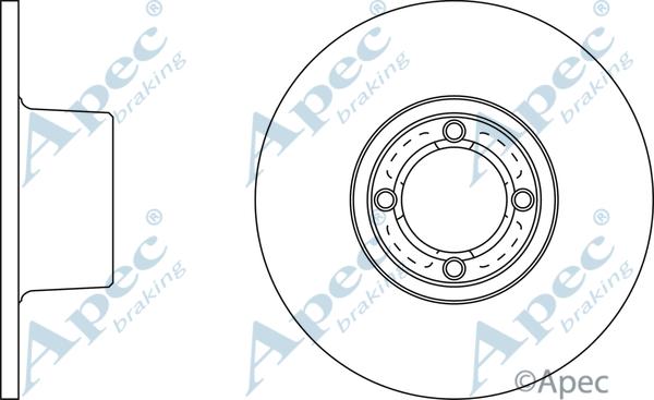 APEC DSK239 - Гальмівний диск autocars.com.ua