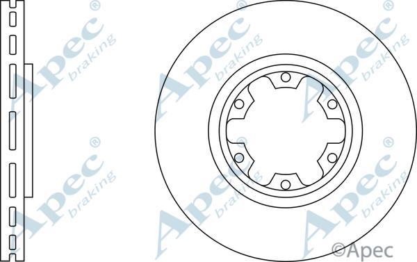 APEC DSK2405 - Гальмівний диск autocars.com.ua