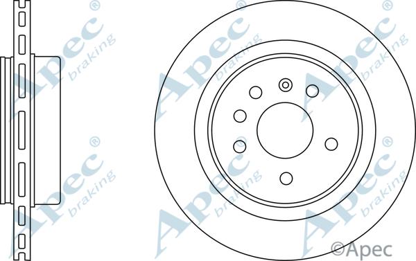 APEC DSK2419 - Гальмівний диск autocars.com.ua