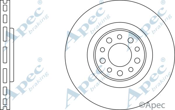 APEC DSK2429 - Гальмівний диск autocars.com.ua