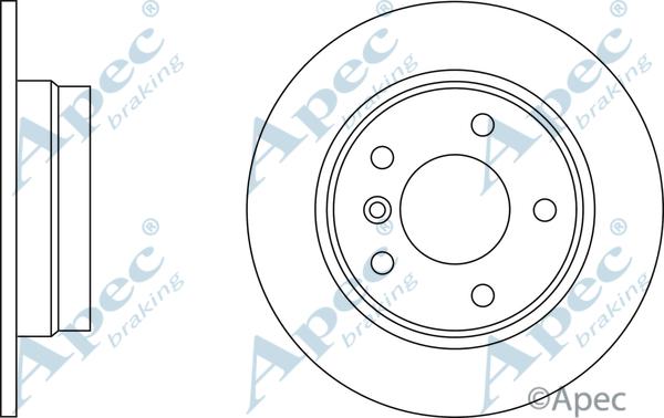 APEC DSK2477 - Гальмівний диск autocars.com.ua