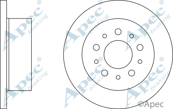 APEC DSK2483 - Гальмівний диск autocars.com.ua