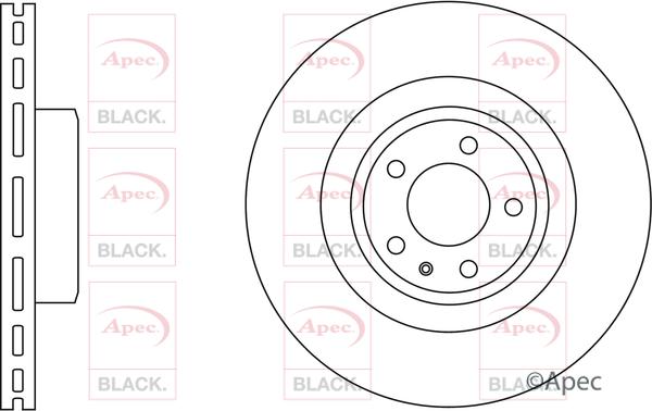 APEC DSK2541B - Гальмівний диск autocars.com.ua