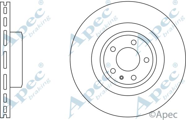APEC DSK2541 - Гальмівний диск autocars.com.ua