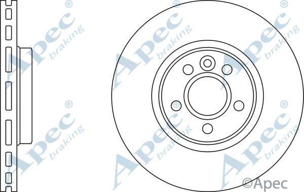 APEC DSK2551 - Гальмівний диск autocars.com.ua