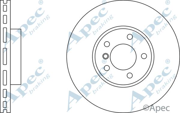 APEC DSK2599 - Гальмівний диск autocars.com.ua