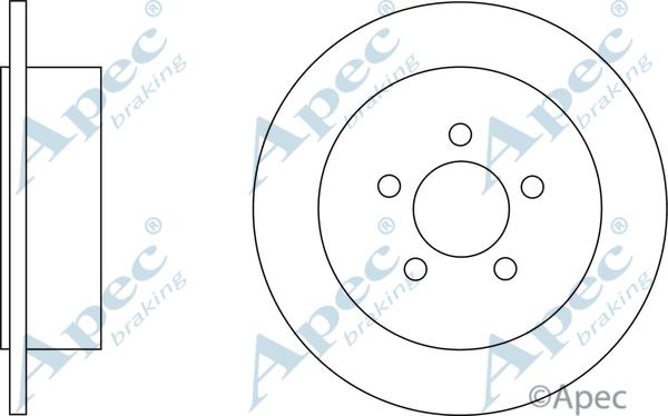 APEC DSK2641 - Гальмівний диск autocars.com.ua
