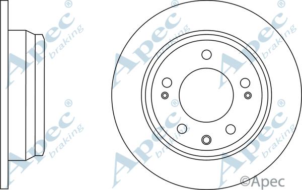APEC DSK2672 - Гальмівний диск autocars.com.ua