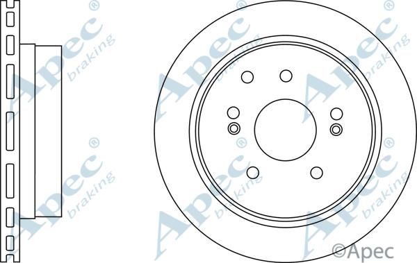 APEC DSK2710 - Гальмівний диск autocars.com.ua