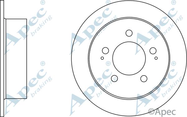 APEC DSK2712 - Гальмівний диск autocars.com.ua