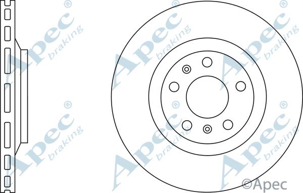 APEC DSK2733 - Гальмівний диск autocars.com.ua