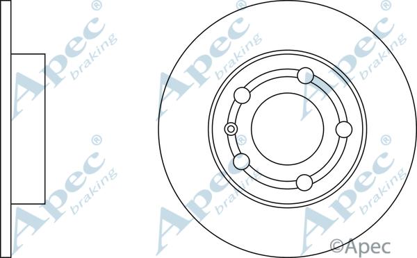 APEC DSK274 - Гальмівний диск autocars.com.ua