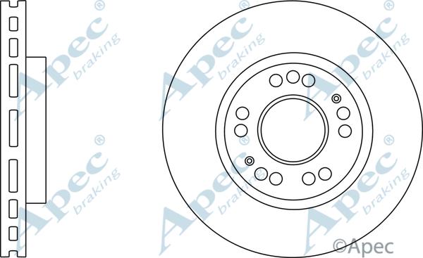 APEC DSK2762 - Гальмівний диск autocars.com.ua