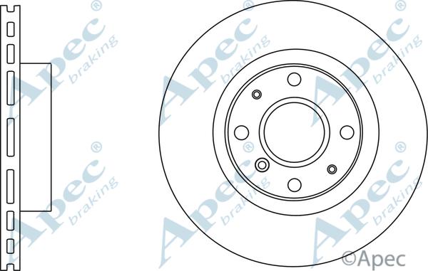 APEC DSK2773 - Гальмівний диск autocars.com.ua