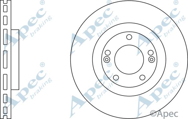 APEC DSK2780 - Гальмівний диск autocars.com.ua