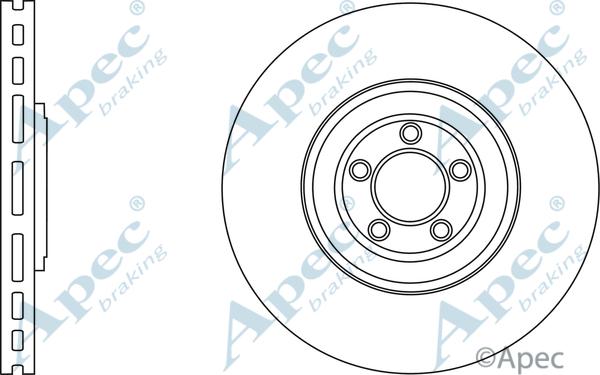 APEC DSK2817 - Гальмівний диск autocars.com.ua