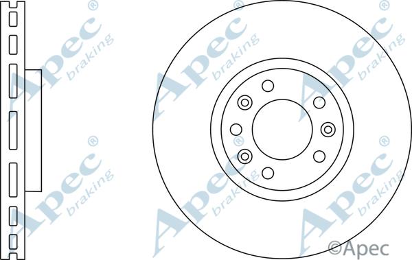 APEC DSK2864 - Гальмівний диск autocars.com.ua
