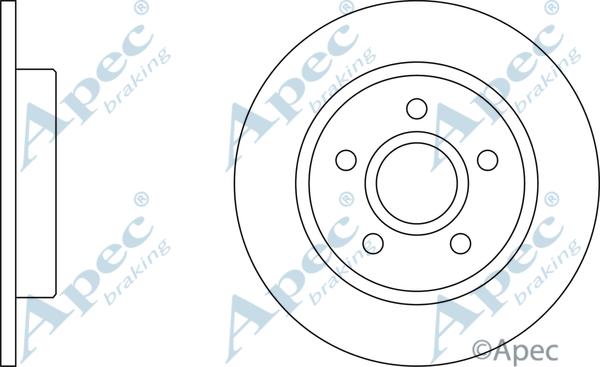 APEC DSK2926 - Гальмівний диск autocars.com.ua