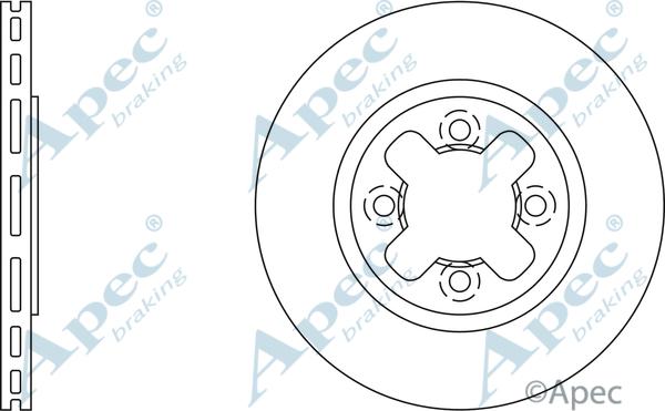 APEC DSK294 - Гальмівний диск autocars.com.ua