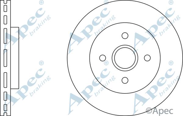 APEC DSK2979 - Гальмівний диск autocars.com.ua
