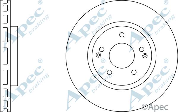 APEC DSK2994 - Гальмівний диск autocars.com.ua