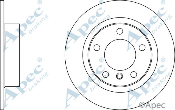 APEC DSK2997 - Гальмівний диск autocars.com.ua