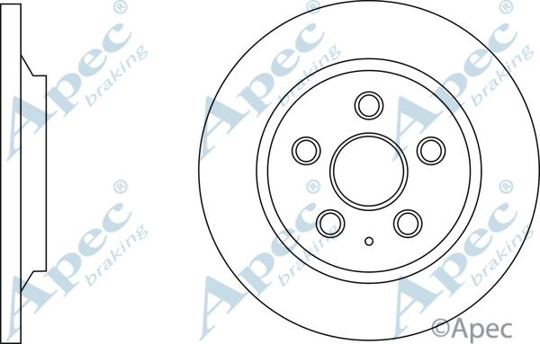 APEC DSK3010 - Гальмівний диск autocars.com.ua