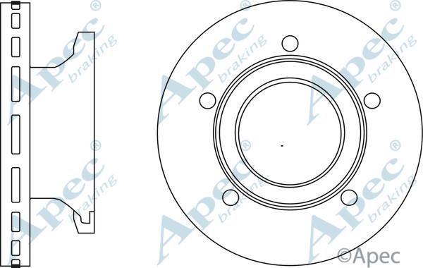 APEC DSK3032 - Гальмівний диск autocars.com.ua