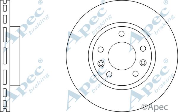APEC DSK3081 - Гальмівний диск autocars.com.ua