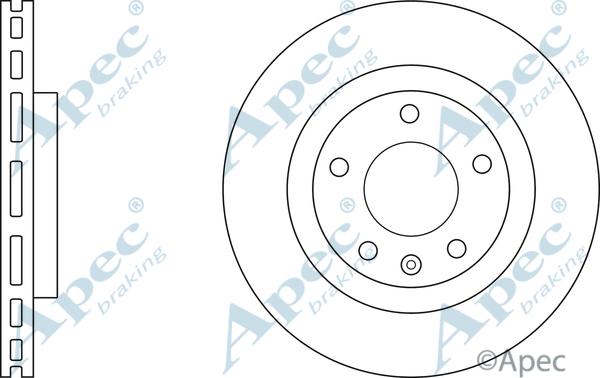 APEC DSK3105 - Гальмівний диск autocars.com.ua