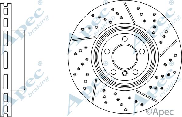 APEC DSK3107 - Гальмівний диск autocars.com.ua