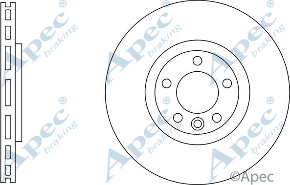 APEC DSK3117 - Гальмівний диск autocars.com.ua