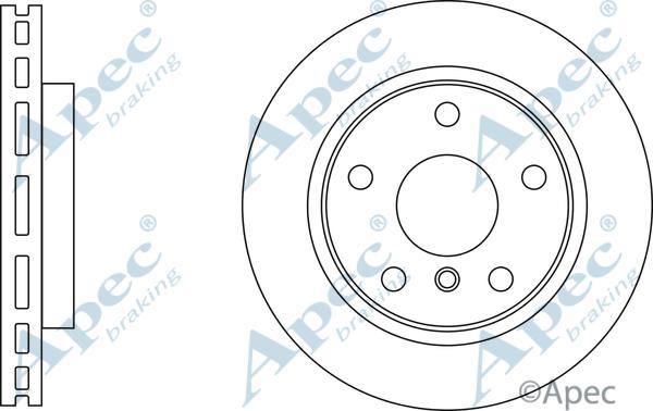 APEC DSK3145 - Гальмівний диск autocars.com.ua