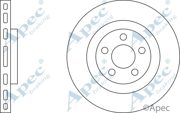 APEC DSK3178 - Гальмівний диск autocars.com.ua