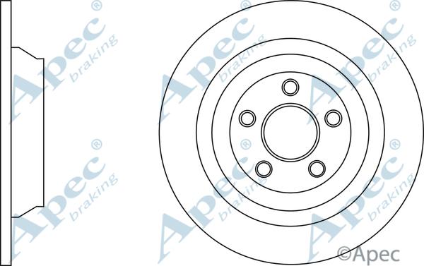 APEC DSK3179 - Гальмівний диск autocars.com.ua