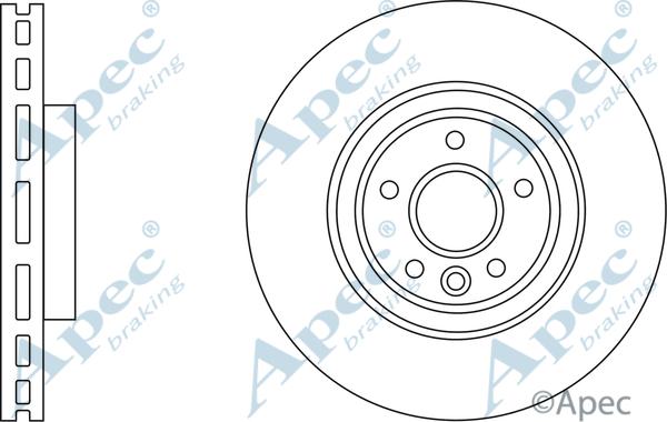 APEC DSK3183 - Гальмівний диск autocars.com.ua