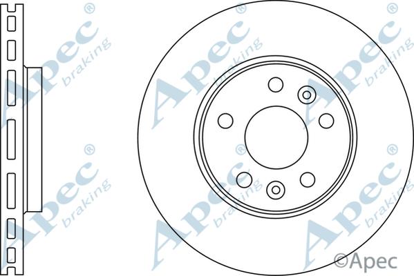 APEC DSK3187 - Гальмівний диск autocars.com.ua