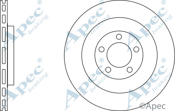 APEC DSK3200 - Гальмівний диск autocars.com.ua