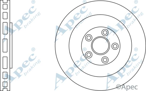 APEC DSK3201 - Гальмівний диск autocars.com.ua