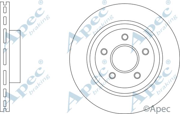 APEC DSK3228 - Гальмівний диск autocars.com.ua