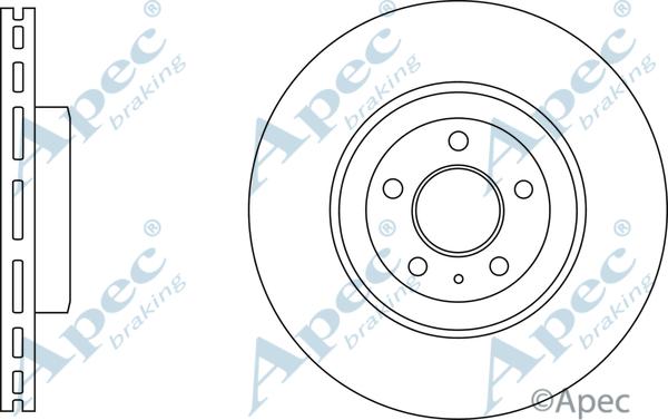 APEC DSK3241 - Гальмівний диск autocars.com.ua