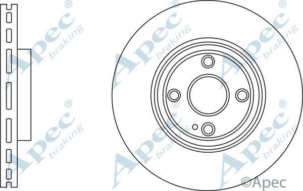 APEC DSK3245 - Гальмівний диск autocars.com.ua