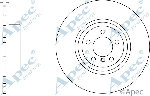 APEC DSK3252 - Гальмівний диск autocars.com.ua