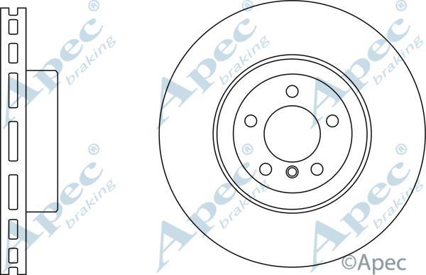 APEC DSK3253 - Гальмівний диск autocars.com.ua