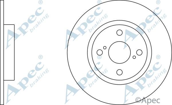 APEC DSK325 - Гальмівний диск autocars.com.ua
